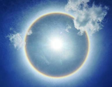 Sun Halo Above The Sky